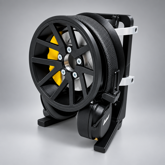 Soporte para auriculares tipo rueda