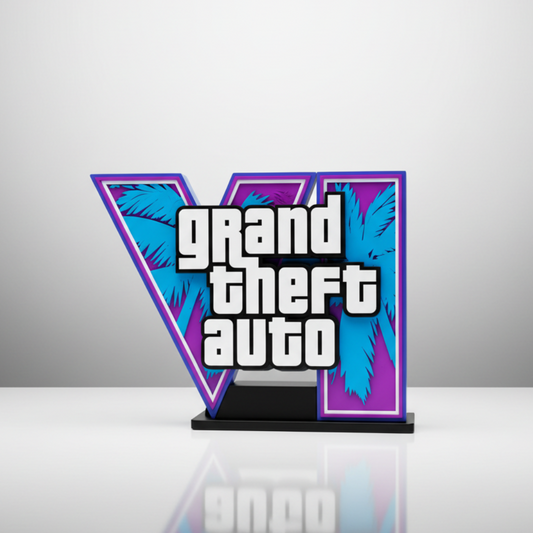 Cartel Gta 6 con soporte includo